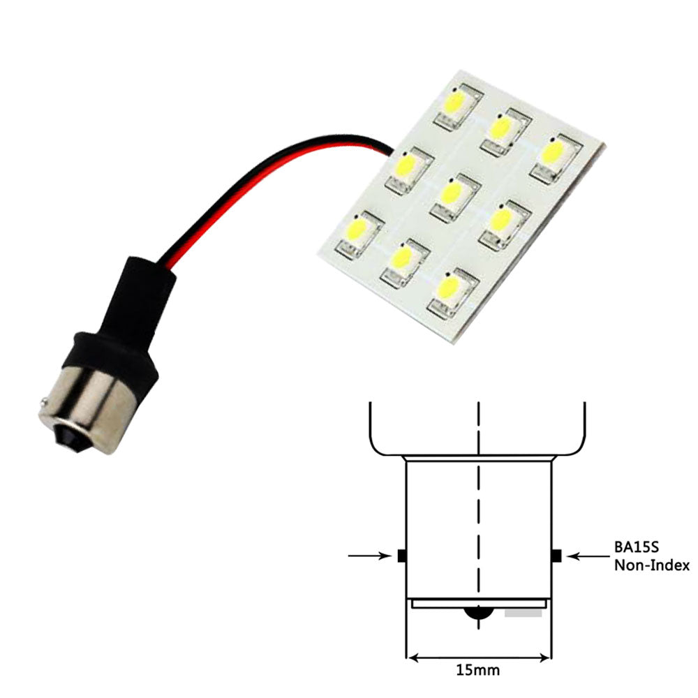 Lunasea Bayonet 9 LED Bulb BA15S - 12VAC or 10-30VDC/2W/149 Lumens - Warm White [LLB-229W-21-00]