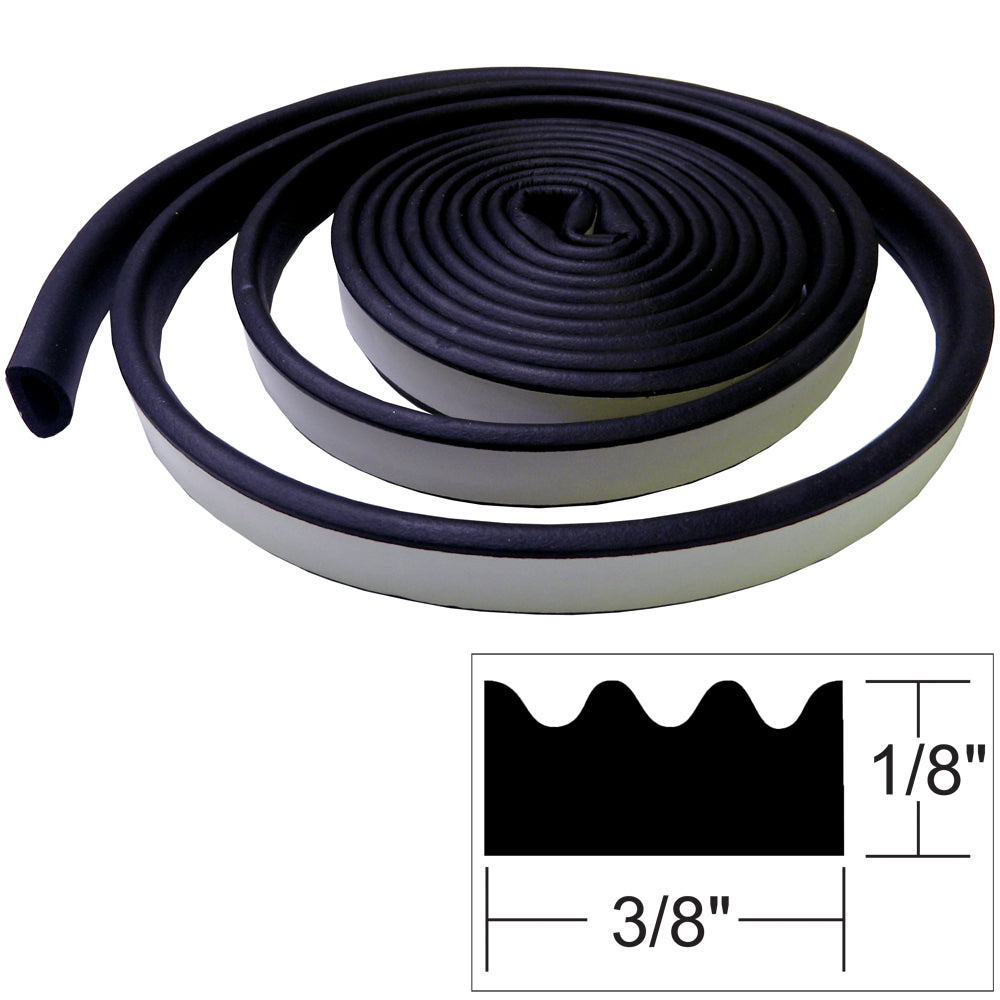 TACO Weather Seal - 10'L x "H x 3/8"W - Black [V30-0113B10-1]