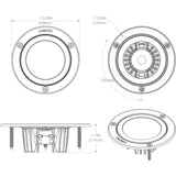 Lumitec Shadow - Flush Mount Down Light - White Finish - White Non-Dimming [114123]