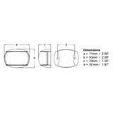 Hella Marine NaviLED Port & Starboard Pair - 2nm - Clear Lens/White Housing [980520911]