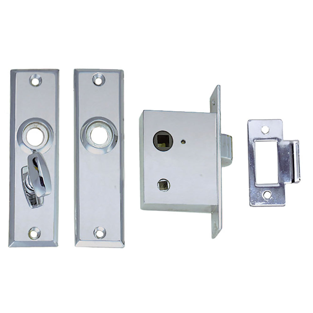 Perko Mortise Latch Set w/Turn Button [0960DP0CHR]