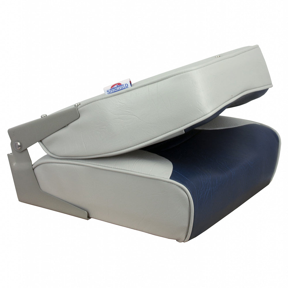 Springfield Economy Multi-Color Folding Seat - Grey/Blue [1040651]