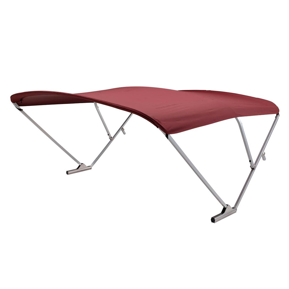 SureShade Power Bimini - Clear Anodized Frame - Burgandy Fabric [2020000299]