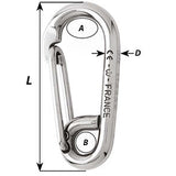 Wichard Symmetric Carbine Hook - Length 60mm - 1/4" [02313]