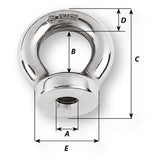 Wichard 10mm Eye Nut - Thread M10 x 150mm [06355]