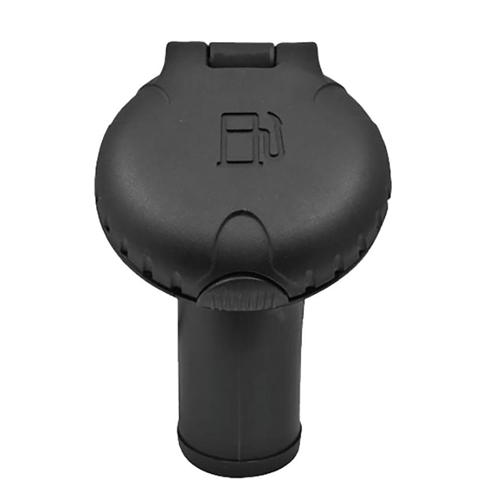 Attwood Deck Fill f/Carbon Canister System - Angled Body  Scalloped Black Plastic Cap [99DFCCAB1S]